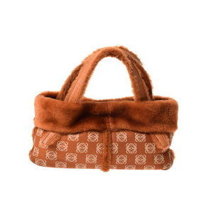 LOEWE handbag shearling line lambskin camel